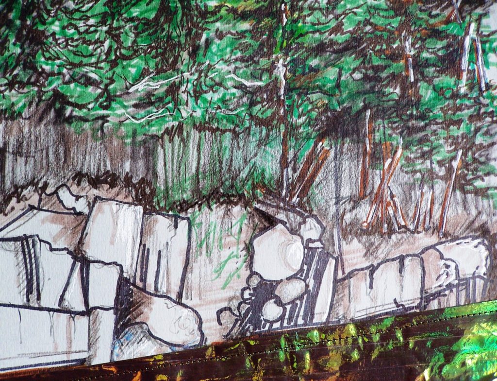 <p style="font-size: 16px; line-height: 150%;"><strong><em>Gorge of the St. Croix</em></strong>&emsp;<br>
Mixed Media</p>