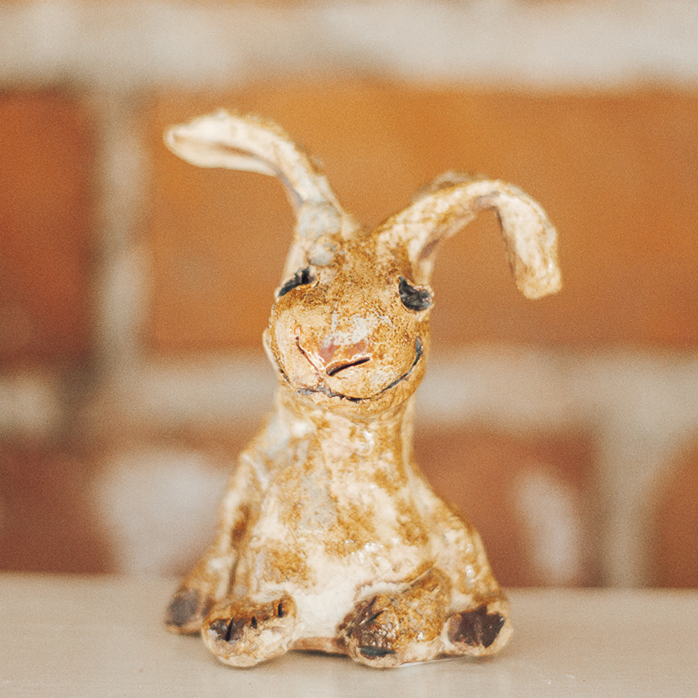 <p style="font-size: 16px; line-height: 150%;"><strong>Happy Bunny&emsp;</strong><br /> 
	3&rdquo; tall sculpture<br>
<strong>$30</strong></p>