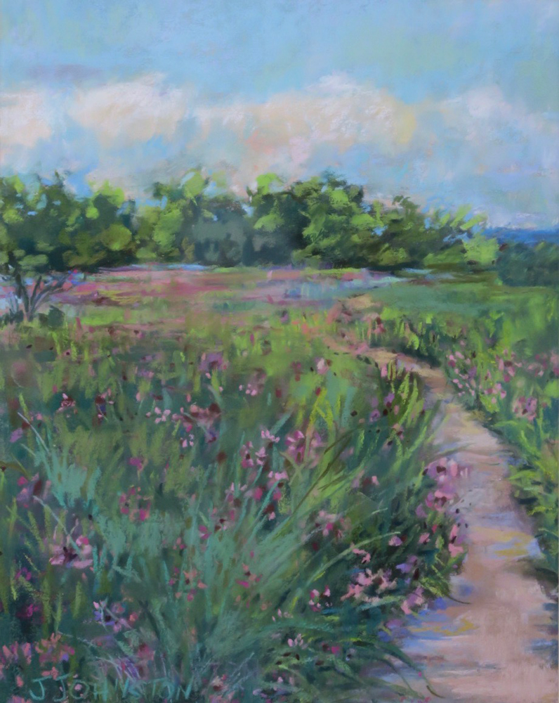 <p style="font-size: 16px; line-height: 150%;"><em><strong>MMAM River Path&emsp;<br>
</strong></em>Pastel  / 15&rdquo; x 17&rdquo; / Framed&emsp;<br>
<strong>$125</strong></p>